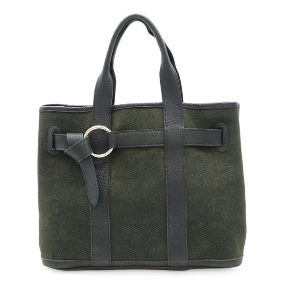 HERMES Black Leather Tote Bag - Picture 1 of 10